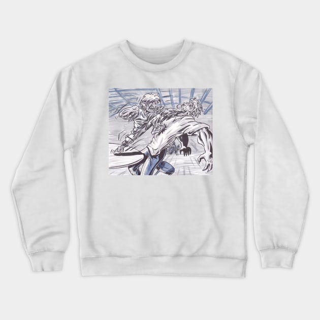 Angry Halfling Crewneck Sweatshirt by L3